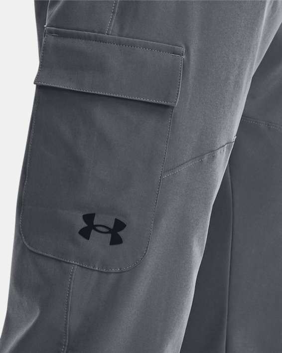 Men's UA Stretch Woven Cargo Pants, Gray, pdpMainDesktop image number 3